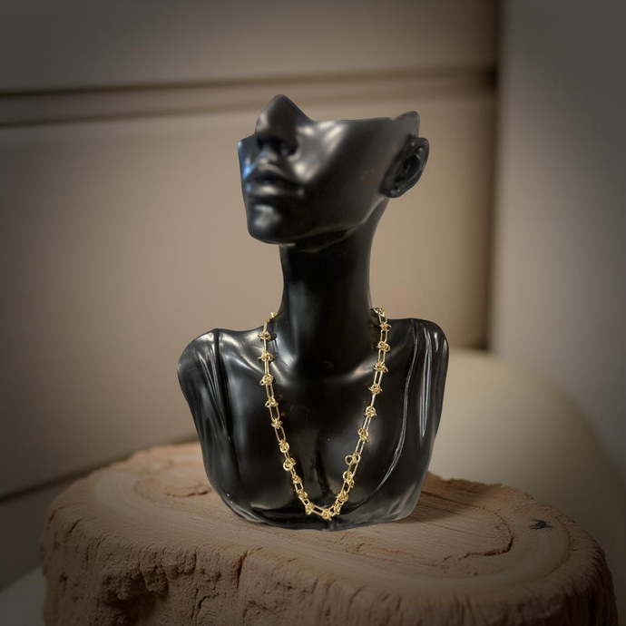 Knotted Chain 16”-Gold