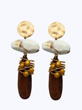 Load image into Gallery viewer, Wired Wooden Earrings