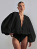 Rylee's Cotton Balloon Sleeve Bodysuit