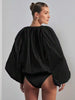 Rylee's Cotton Balloon Sleeve Bodysuit