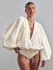 Rylee's Cotton Balloon Sleeve Bodysuit