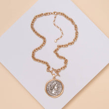Load image into Gallery viewer, Toggle Medallion Necklace: Silver