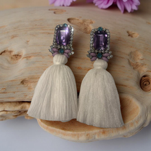Load image into Gallery viewer, Lavender White Crystals-Square