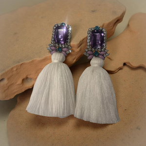 Lavender White Crystals-Square