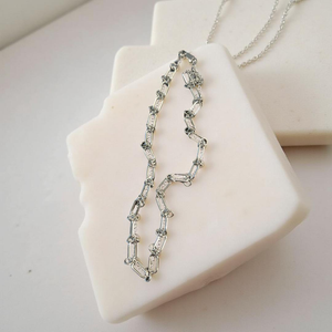 Knotted Chain-16” Silver