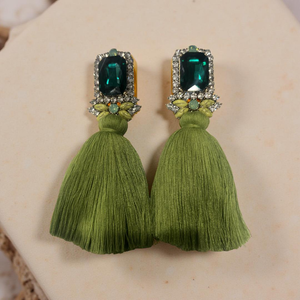 Emerald Lime Crystals Square