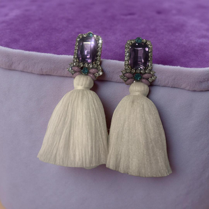 Lavender White Crystals-Square