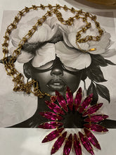 Load image into Gallery viewer, Nichole Star Necklace-Fuschia 16&quot;