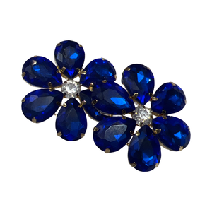 Daisy Earrings-Royal Blue