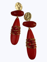 Load image into Gallery viewer, Wired Wooden Earrings